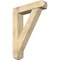 Ekena Millwork Traditional Craftsman Rough Sawn Bracket w/ Offset Brace, Douglas Fir, 8"W x 36"D x 48"H BKT0806X36X48TRA04RDF - alternate 1